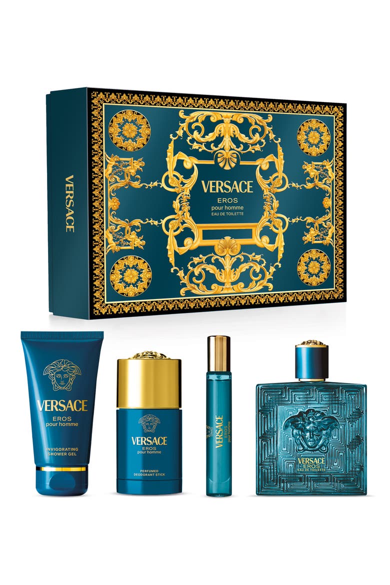 Eros Eau de Toilette 4-Piece Gift Set $206 Value, Main, color, NO COLOR