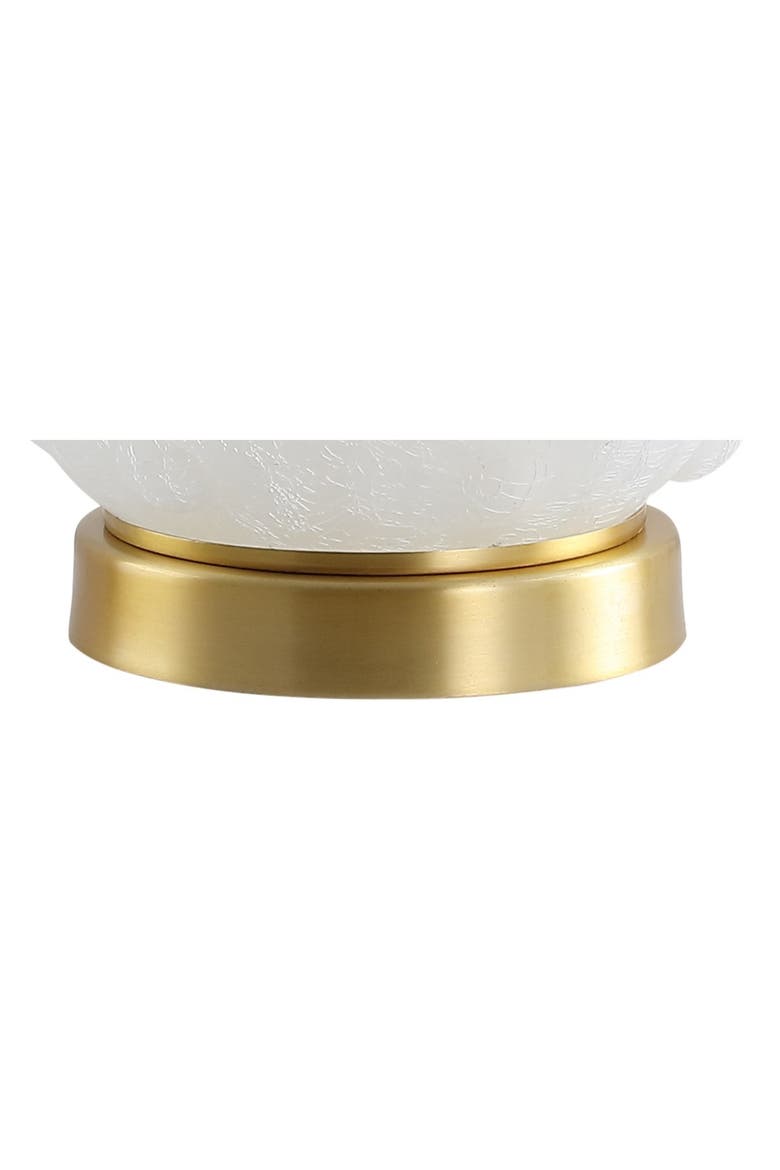 Ilsa Dotted Glass/Metal LED Table Lamp, Alternate, color, White/Brass Gold