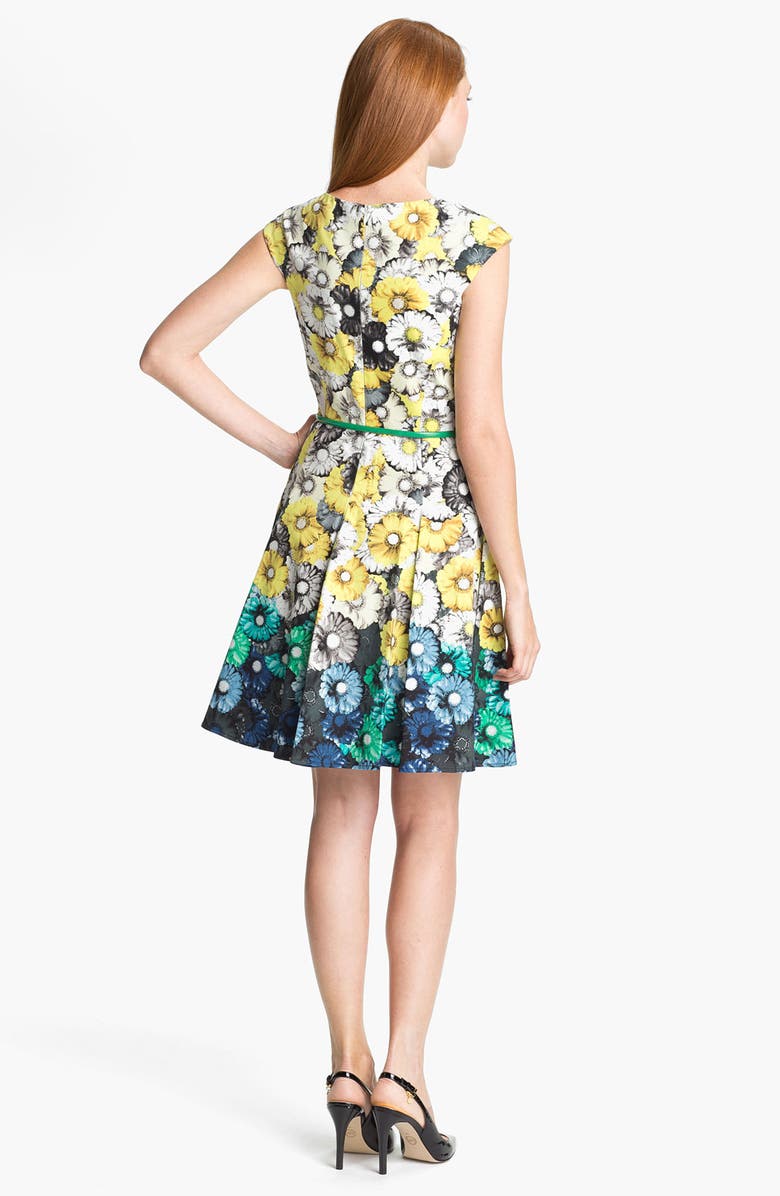 Maggy London Print Fit & Flare Dress, Alternate, color,