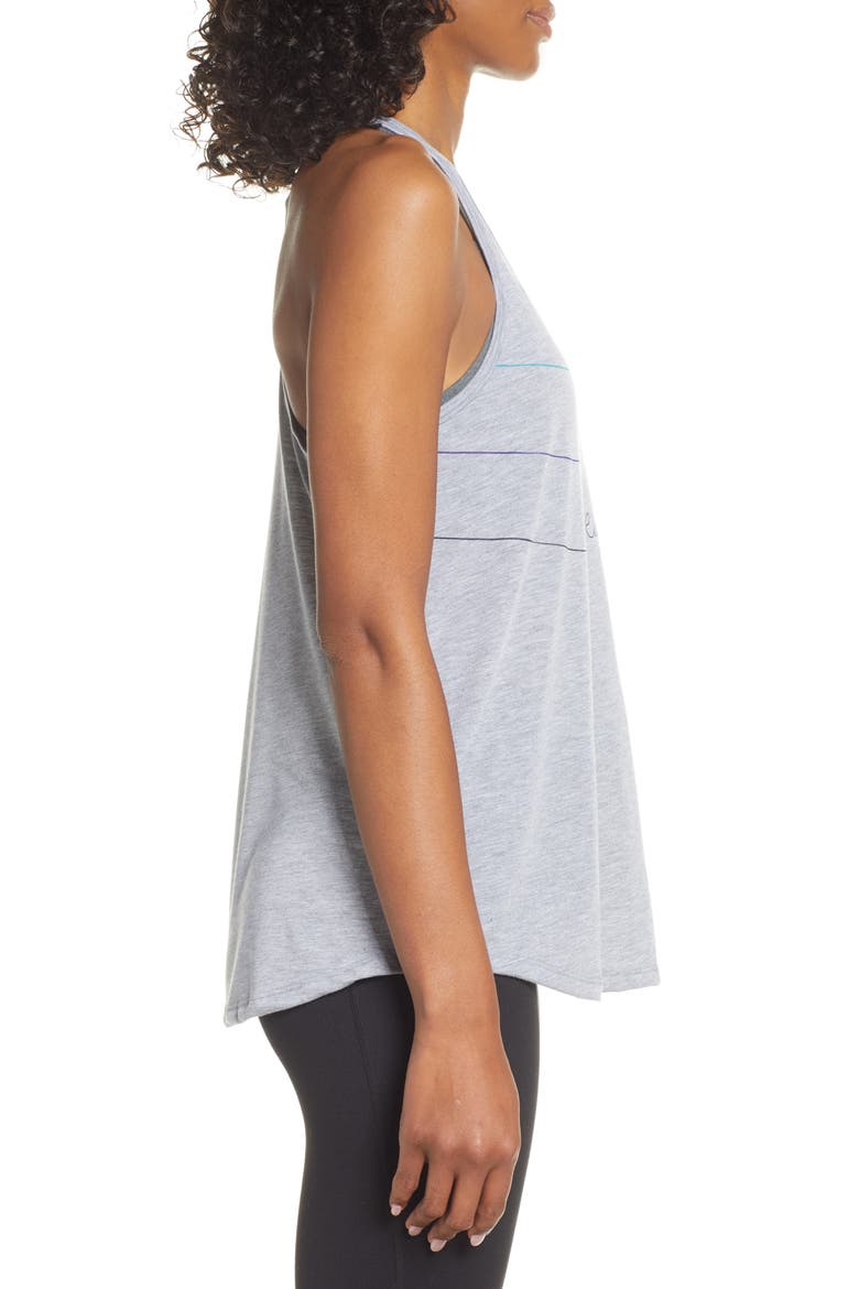 Distance Graphic Tank Top, Alternate, color, HEATHER ASH/ MULTI RUN HAPPY