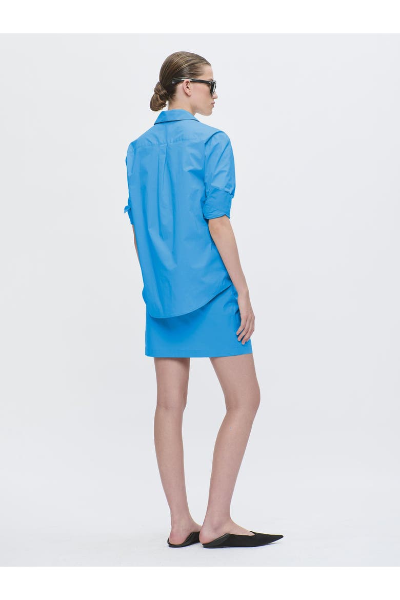 Jaxina Wrap shirt dress, Alternate, color, Blue