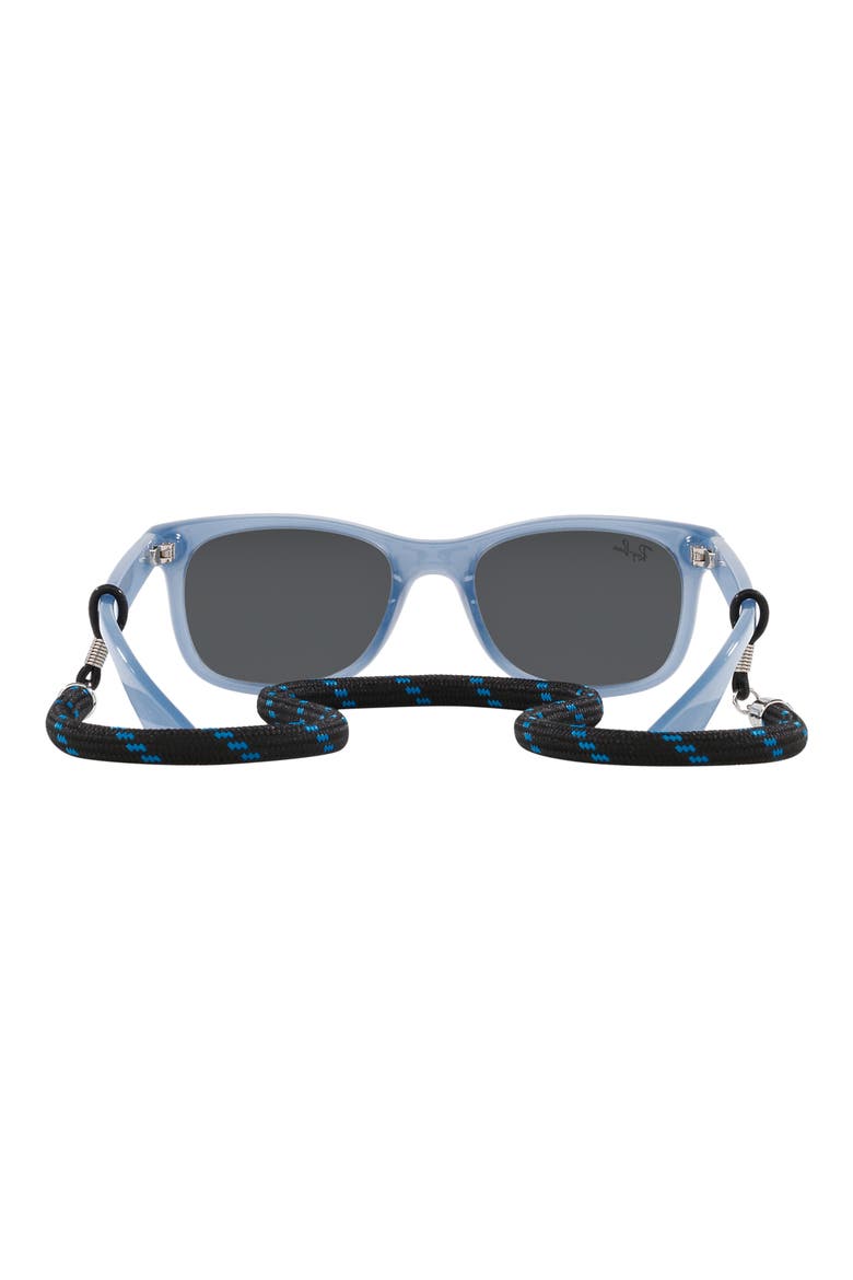 Kids' Junior Wayfarer 47mm Square Sunglasses, Alternate, color, OPAL BLUE