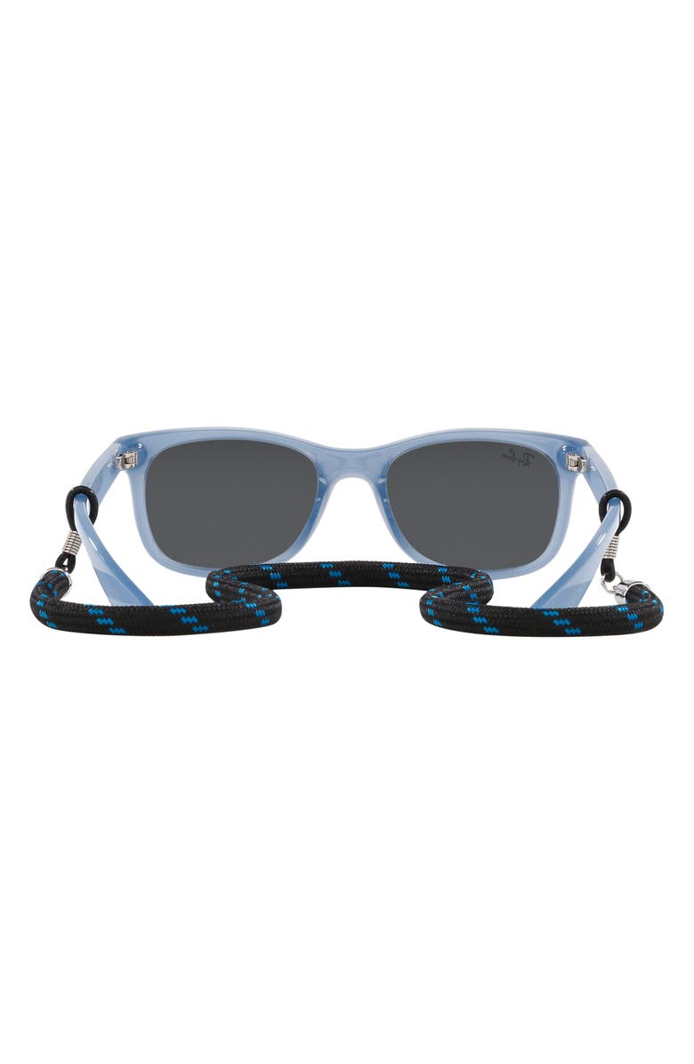 Ray-Ban Kids' Junior Wayfarer 47mm Square Sunglasses, Alternate, color, Opal Blue