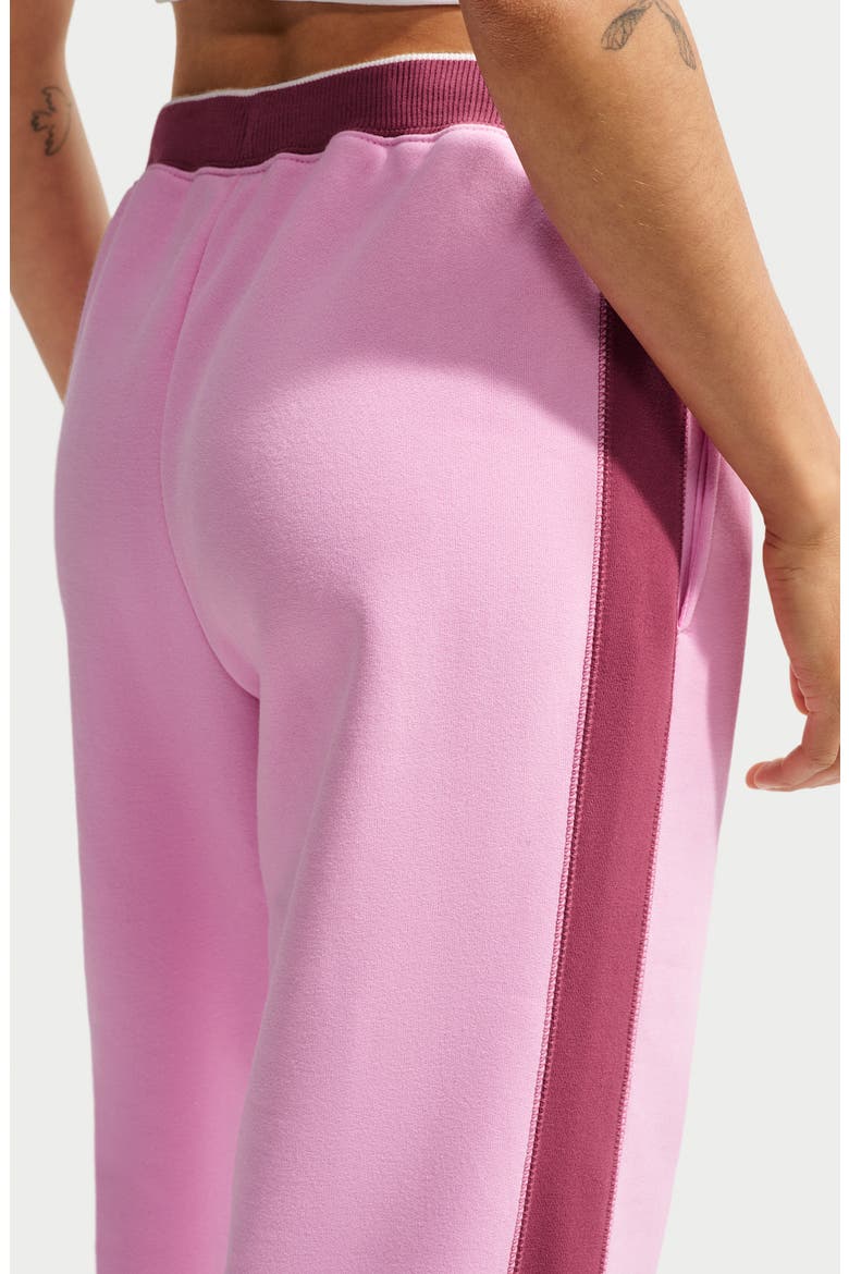 Track Club Fleece Wide Leg Pants, Alternate, color, PINK RISE/ PINK SMOKE