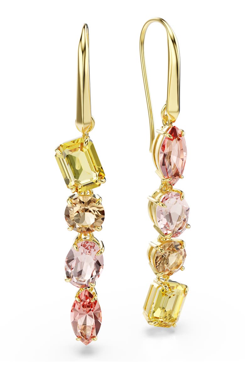 Swarovski Gema Mismatched Drop Earrings, Alternate, color, 
