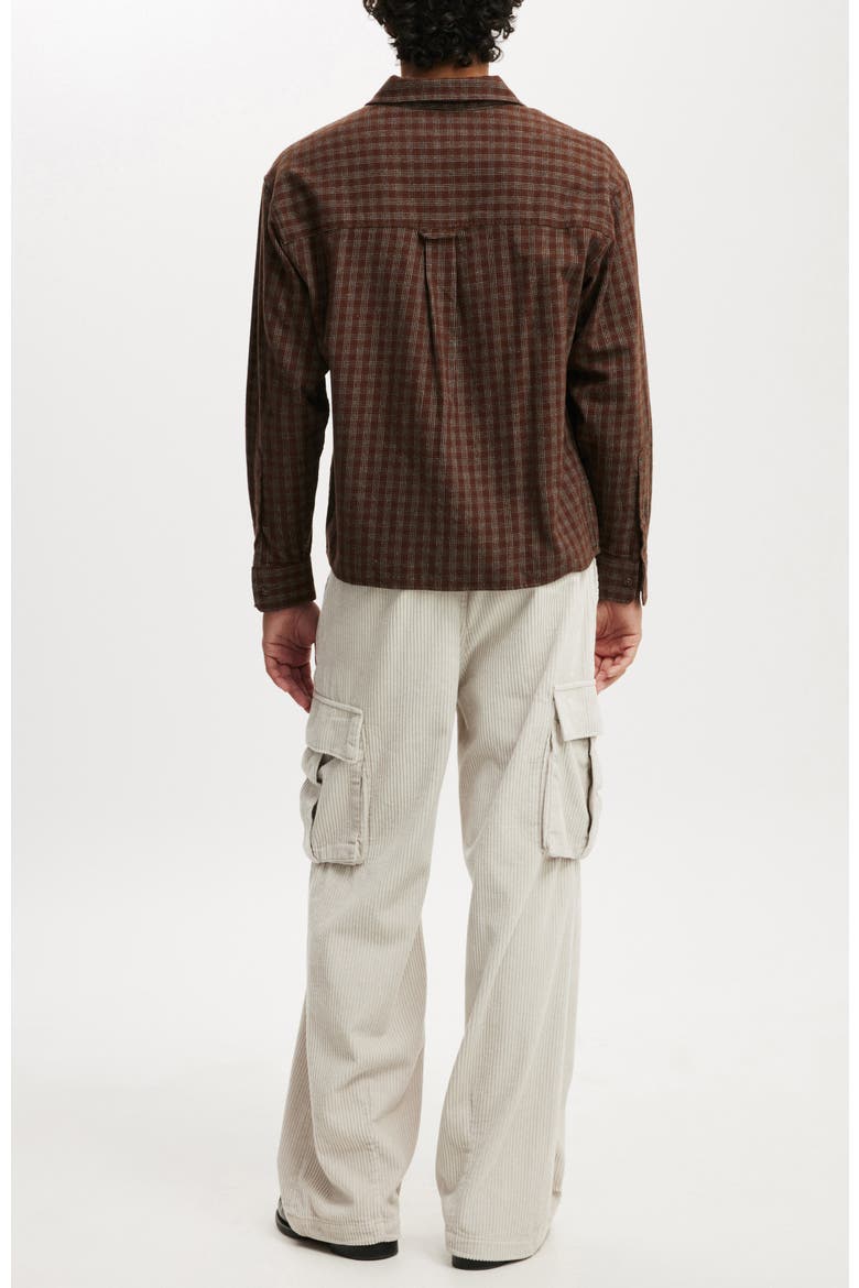 Baggy Pleat Cargo Pant, Alternate, color, Light Stone Cord