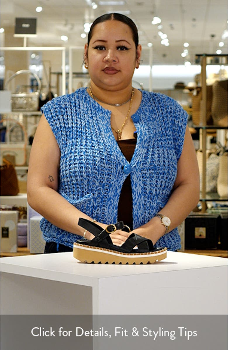 Ruthie Ankle Strap Platform Wedge Sandal, sales video thumbnail