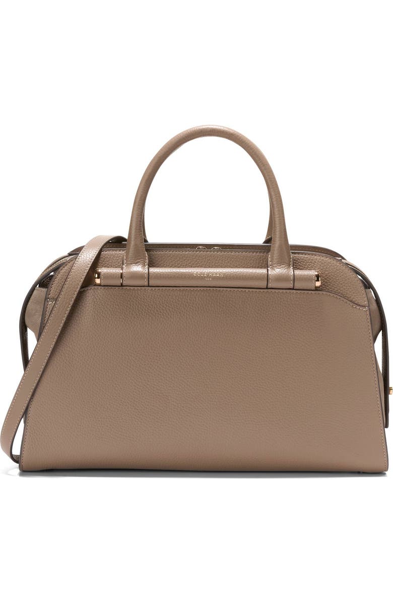 Cole Haan Medium Catherine Leather Satchel, Main, color, Irish Coffee