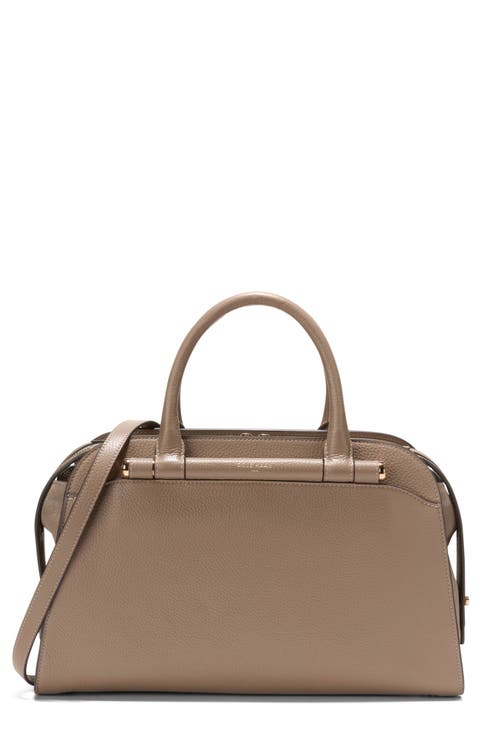 Medium Catherine Leather Satchel