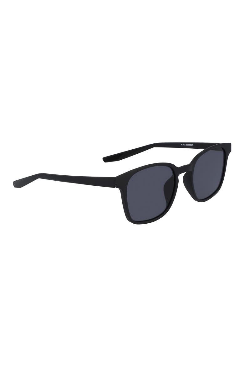 51mm Round Sessions Sunglasses, Alternate, color, MATTE BLACK/BLACK/DARK GREY