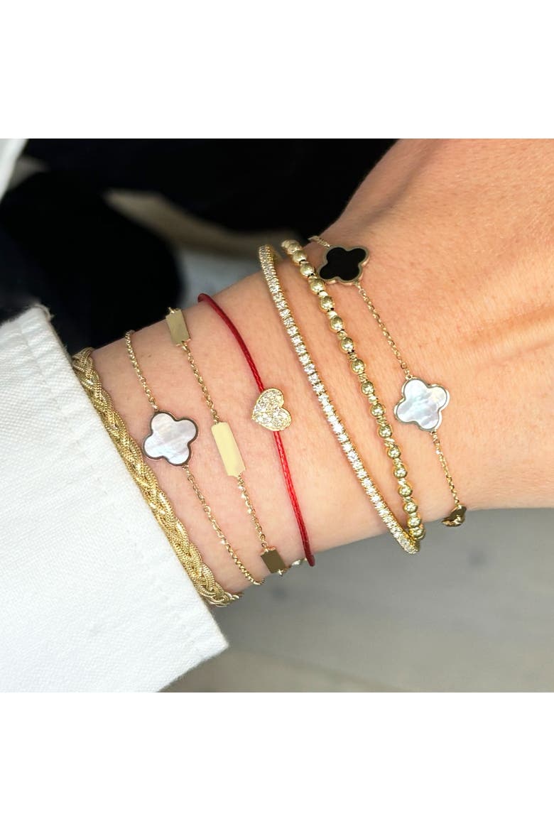 Gold Bar Chain Bracelet, Alternate, color, Gold