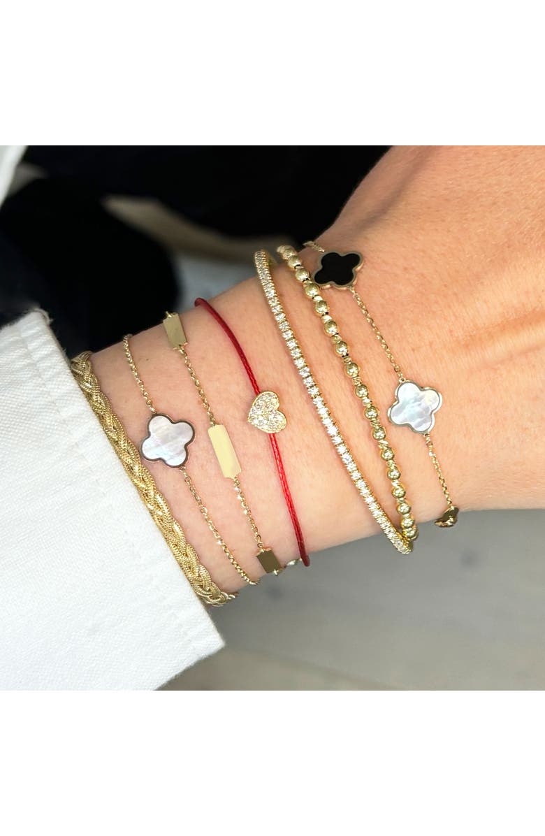 The Lovery Fine Jewelry Gold Bar Chain Bracelet, Alternate, color, Gold