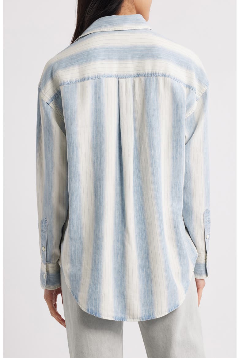 Tried & True Stripe Chambray Button-Up Shirt, Alternate, color, OCEAN OASIS STRIPE