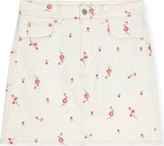 Rails Burbank Floral Embroidered Denim Miniskirt