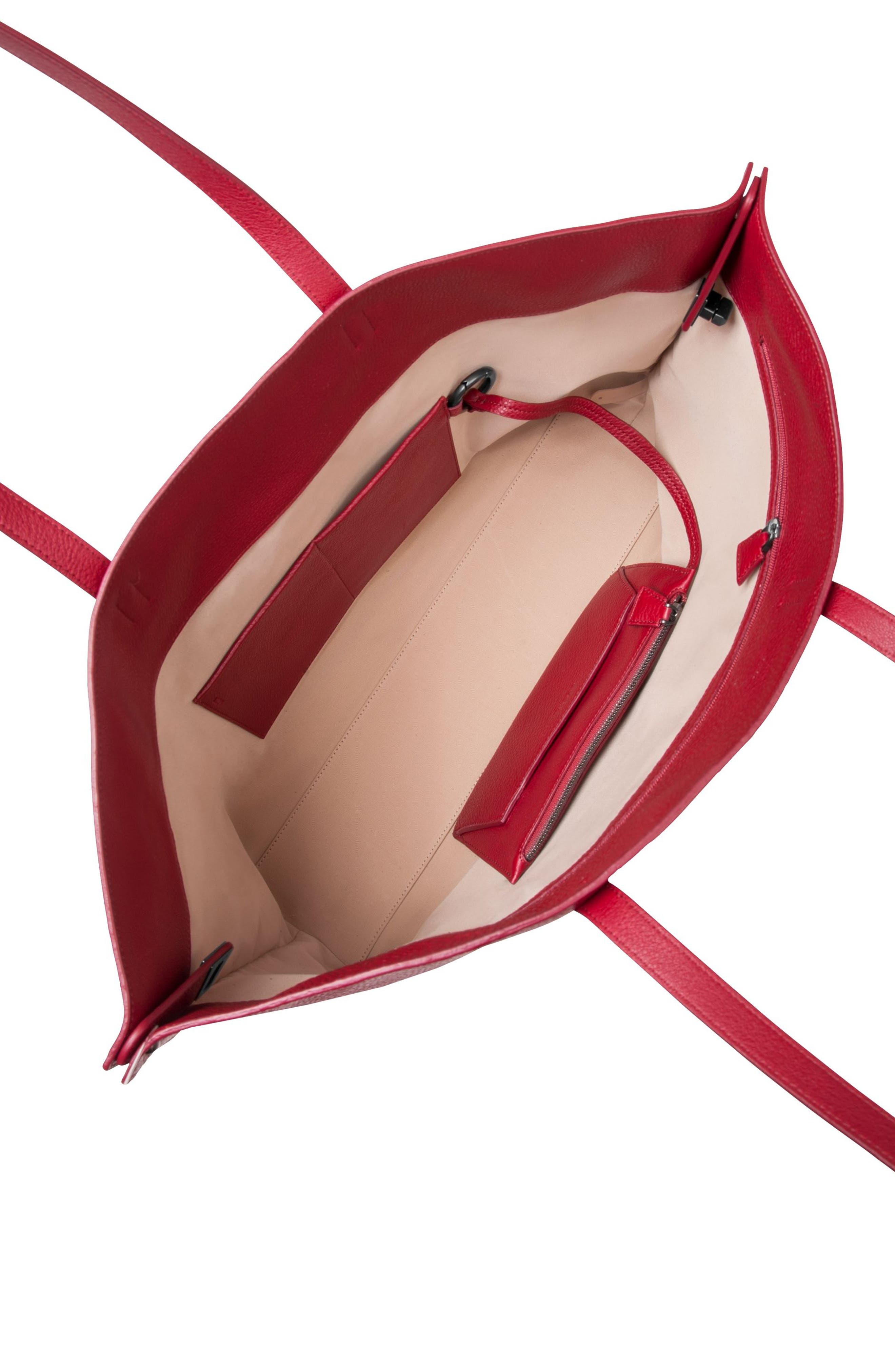 Akris 'Ai Medium Shoulder Tote' Leather Shoulder Tote, Alternate, color, 