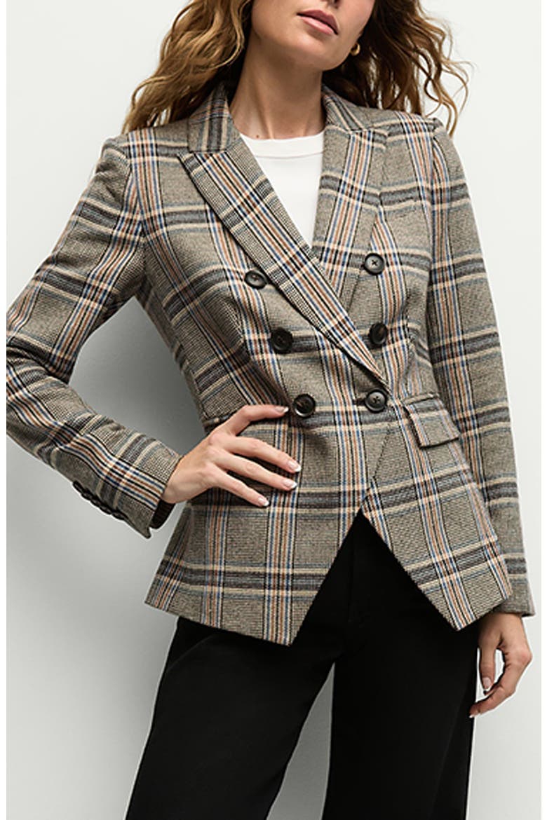 極美品☆希少WIRROW Tweed Double Breasted Veronica Beard Miller Herringbone Tweed Dickey Jacket (Women
