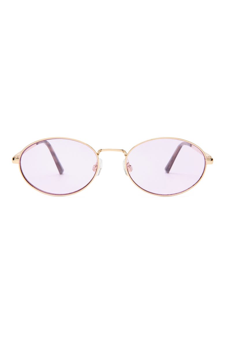 Ephermeris 56mm Oval Sunglasses, Main, color, GOLD / LILAC TINT