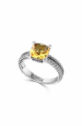 EFFY Citrine & White Topaz Ring
