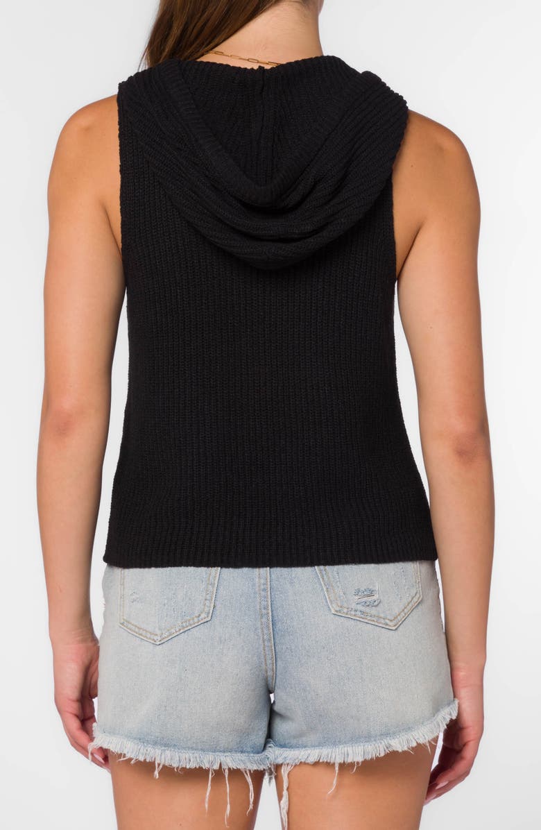 VELVET HEART Marty Sleeveless Hooded Sweater, Alternate, color, Black
