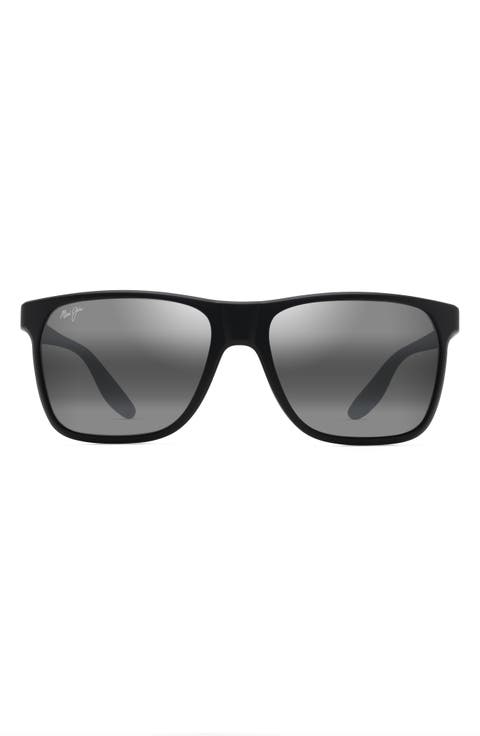 Pailolo 58mm PolarizedPlus2® Rectangular Sunglasses
