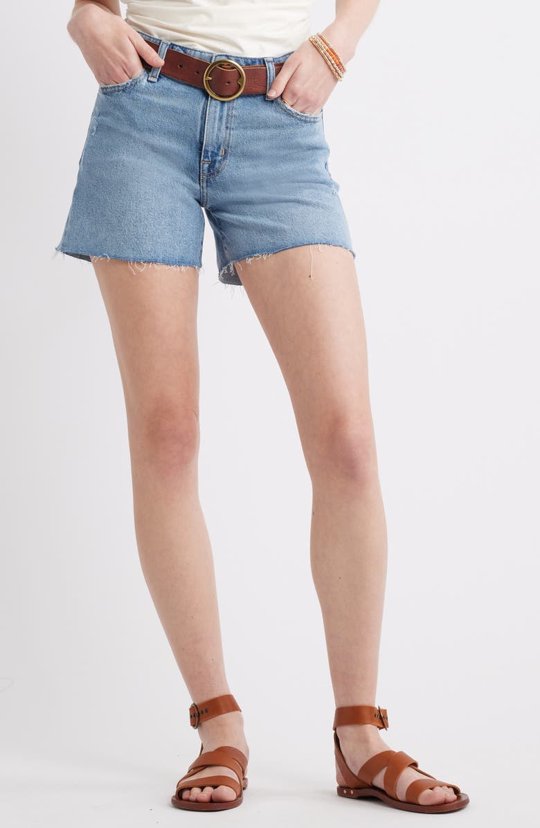 Treasure & Bond Cutoff Denim Shorts, Main, color, Light Wash
