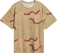 Elwood Slub Print Cotton Crewneck T-Shirt
