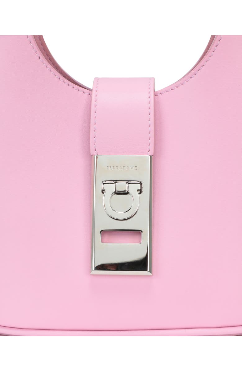 FERRAGAMO Gancio Leather Shoulder Bag, Alternate, color,