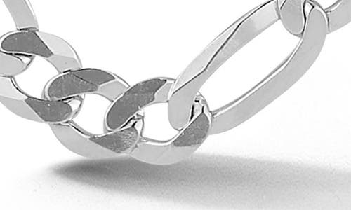 Yield Of Men 7mm Figaro Chain Necklace In Silver