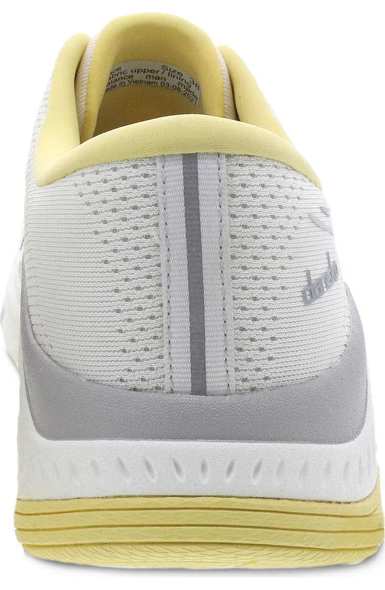 Dansko Pace Sneaker, Alternate, color, White/ Yellow Mesh