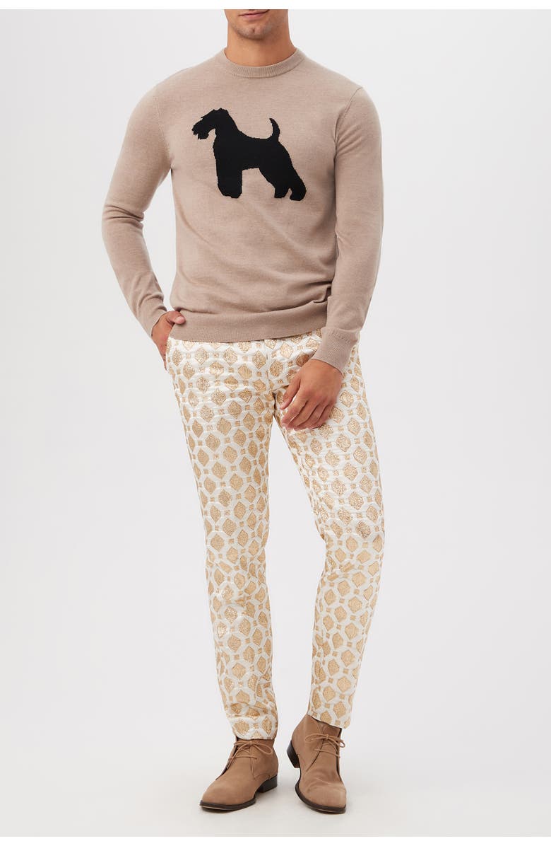 MR TURK Weston Dog Graphic Sweater, Main, color, Taupe