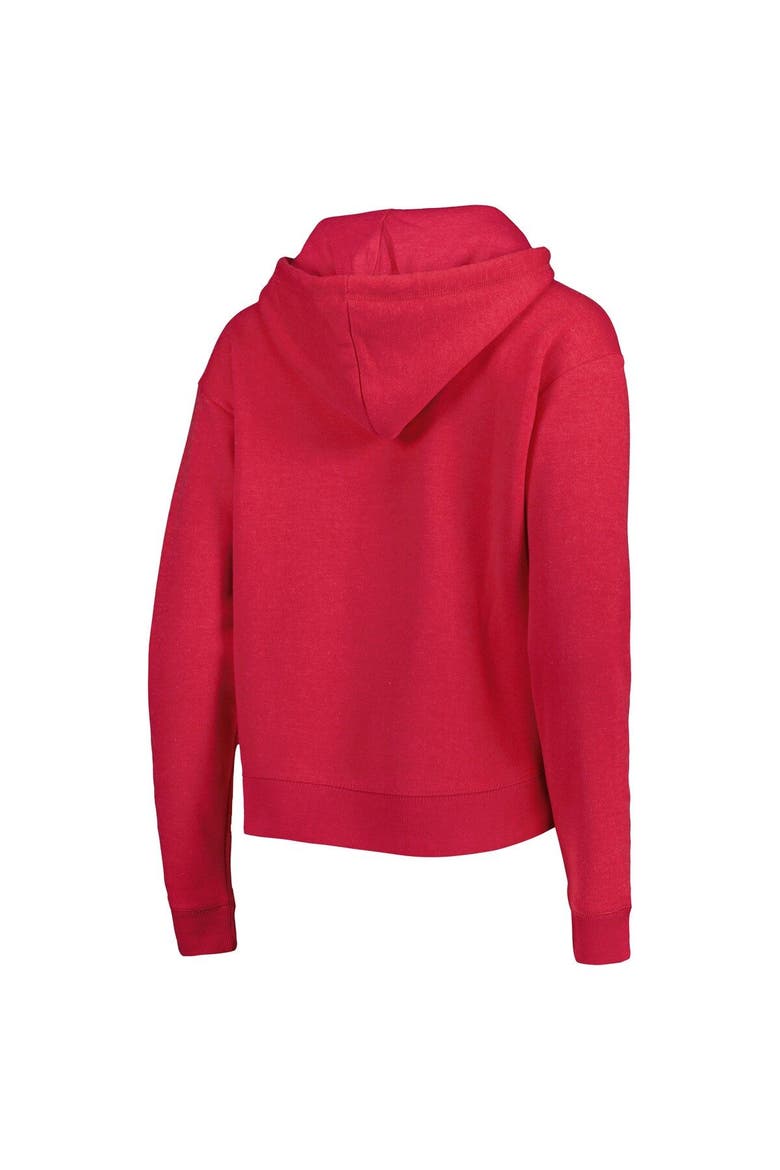 Women's '47 Red Tampa Bay Buccaneers Color Rise Kennedy Notch Neck Pullover Hoodie, Alternate, color, Red