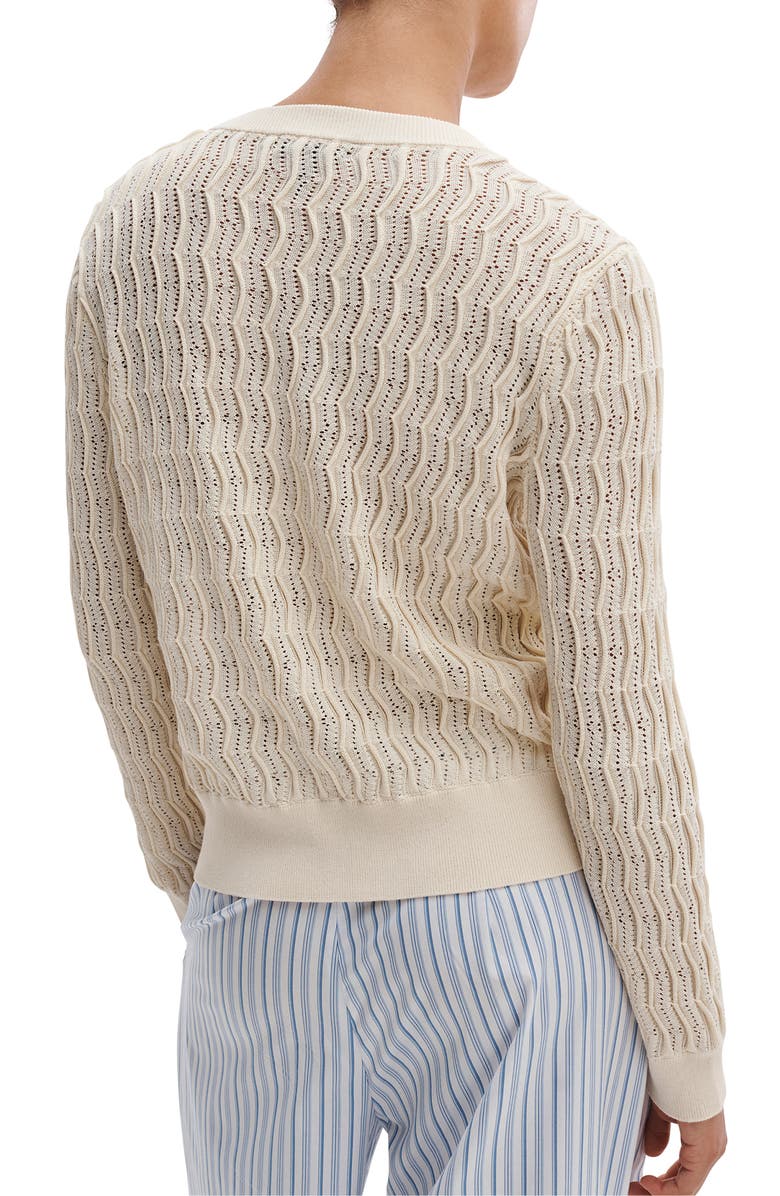 rag & bone Leslie Knit Cardigan, Alternate, color, Ivory