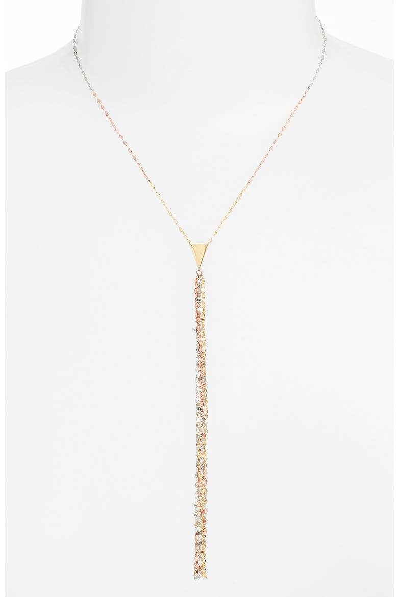 Jewelry 'Blake' Y-Necklace, Main, color, TRI-COLOR GOLD