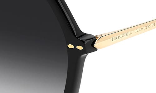 Isabel Marant 56mm Gradient Square Sunglasses In Black Gold/dark Grey Sf