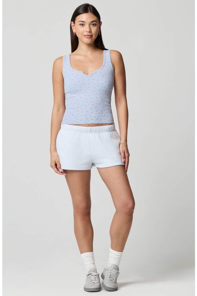 Ditsy Floral Scoop Neck Tank, Alternate, color, PETIT JARDIN BLUE/ PINK