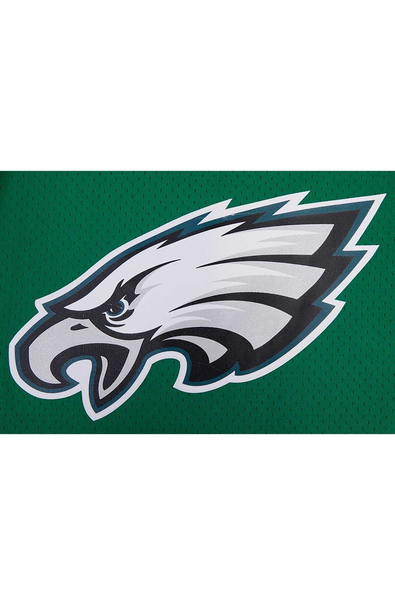 PRO STANDARD Men's Pro Standard Jalen Hurts Kelly Green Philadelphia Eagles Mesh Baseball Button-Up T-Shirt, Alternate, color, Kelly Green