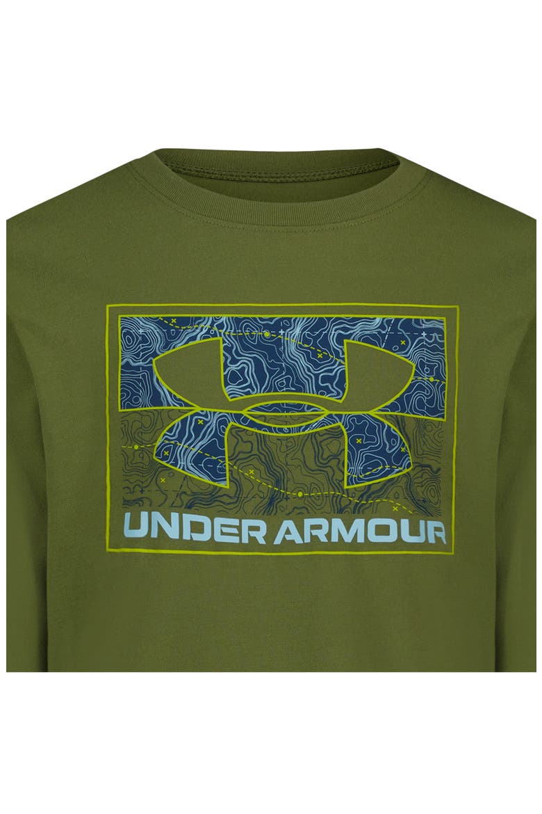 Kids' Topo Core Graphic Long Sleeve T-Shirt, Alternate, color, WARM OLIVE