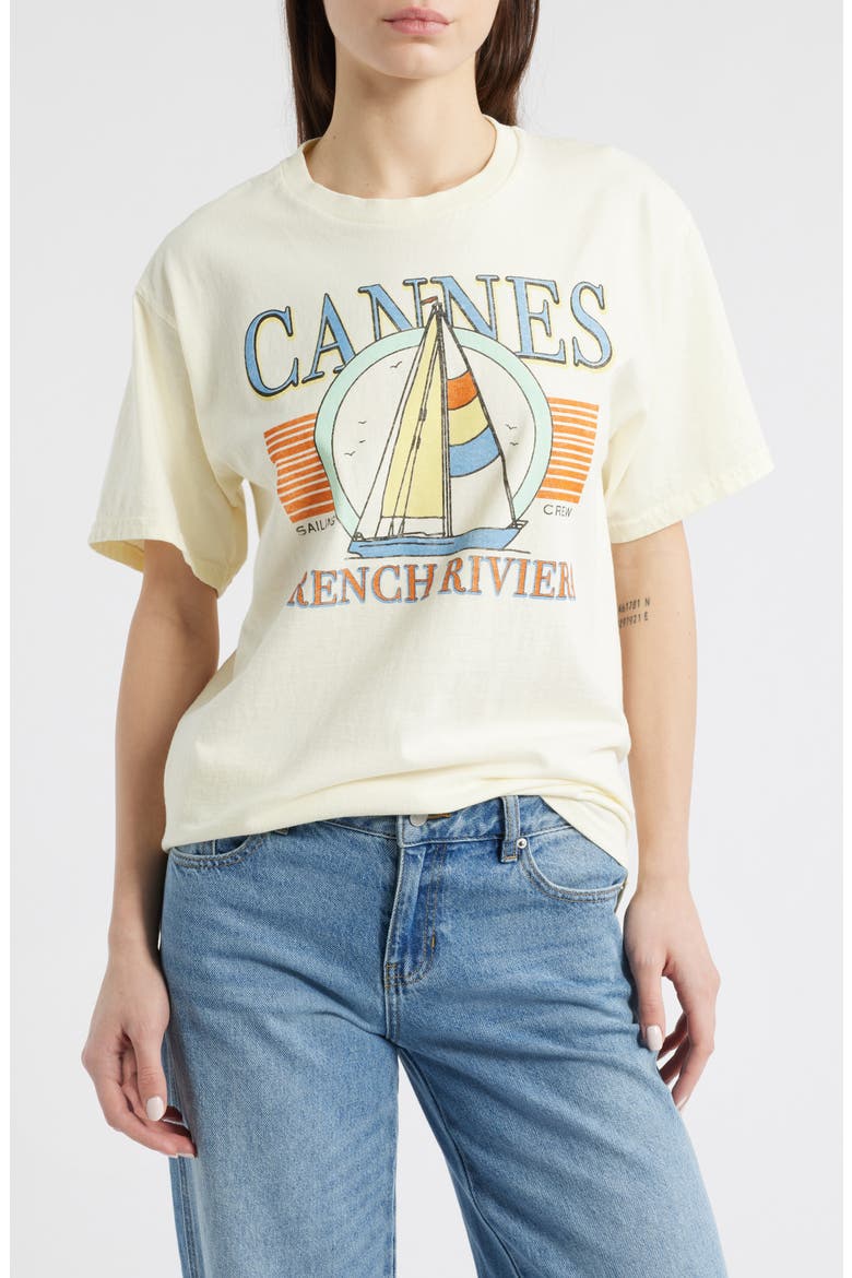 Cannes Cotton Graphic T-Shirt, Main, color, SOLE