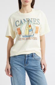 Junk Food Cannes Cotton Graphic T-Shirt