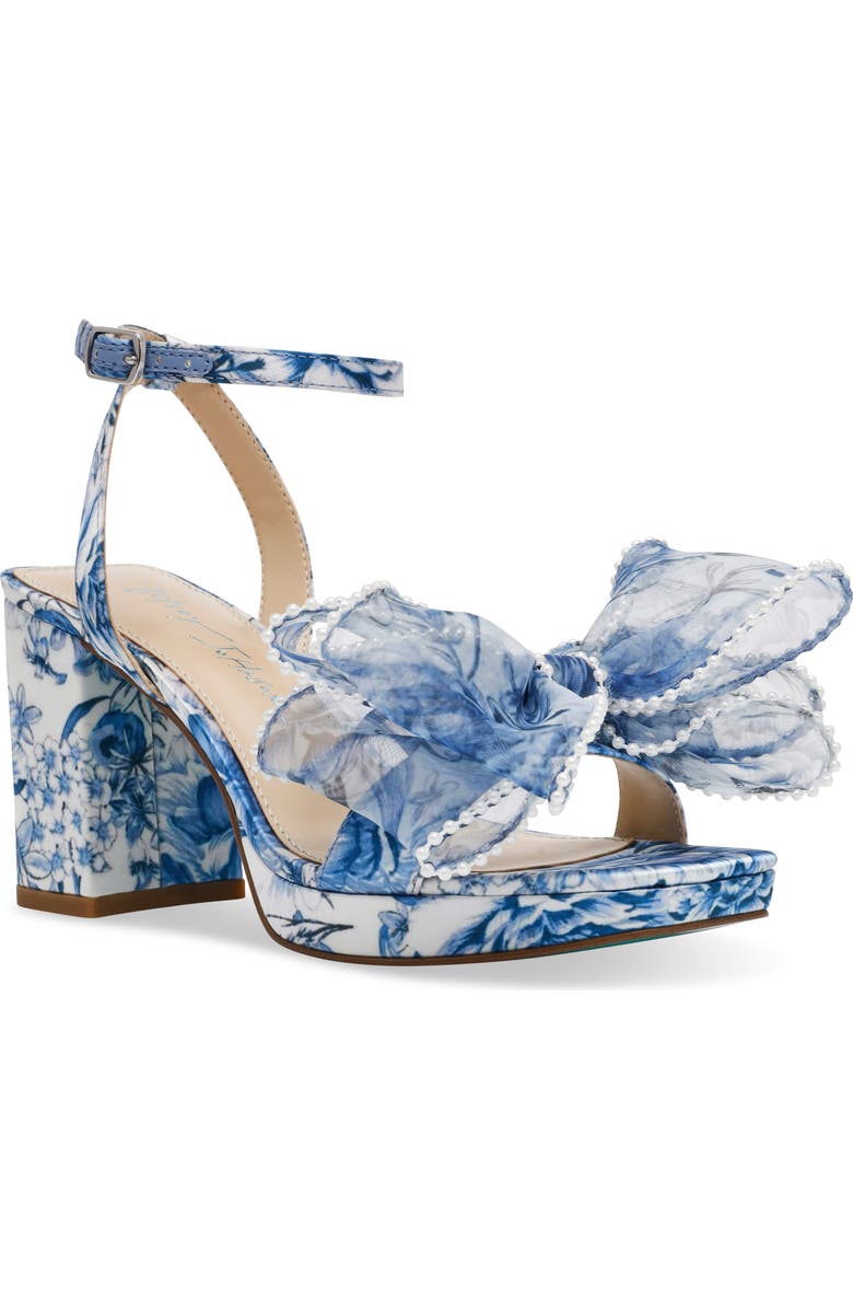 Betsey Johnson Duke Ankle Strap Platform Sandal, Main, color,