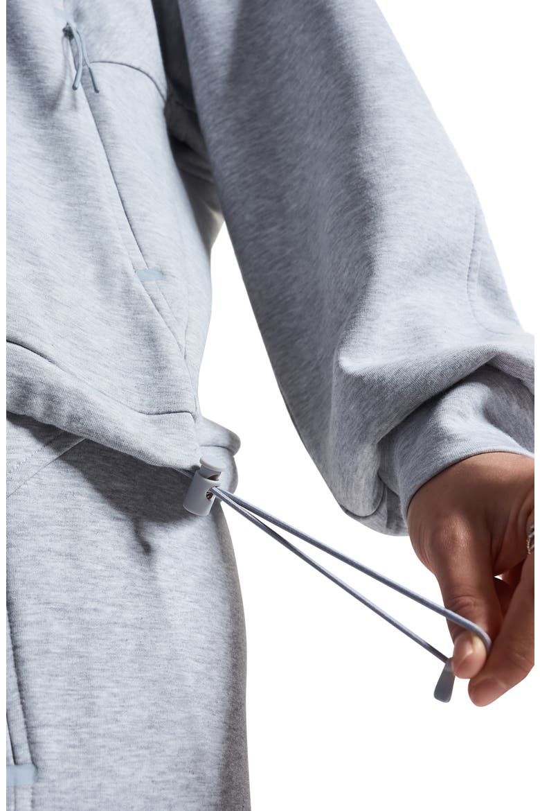 Unstoppable Fleece Full Zip Hoodie, Alternate, color, GRAY LIGHT HEATHER
