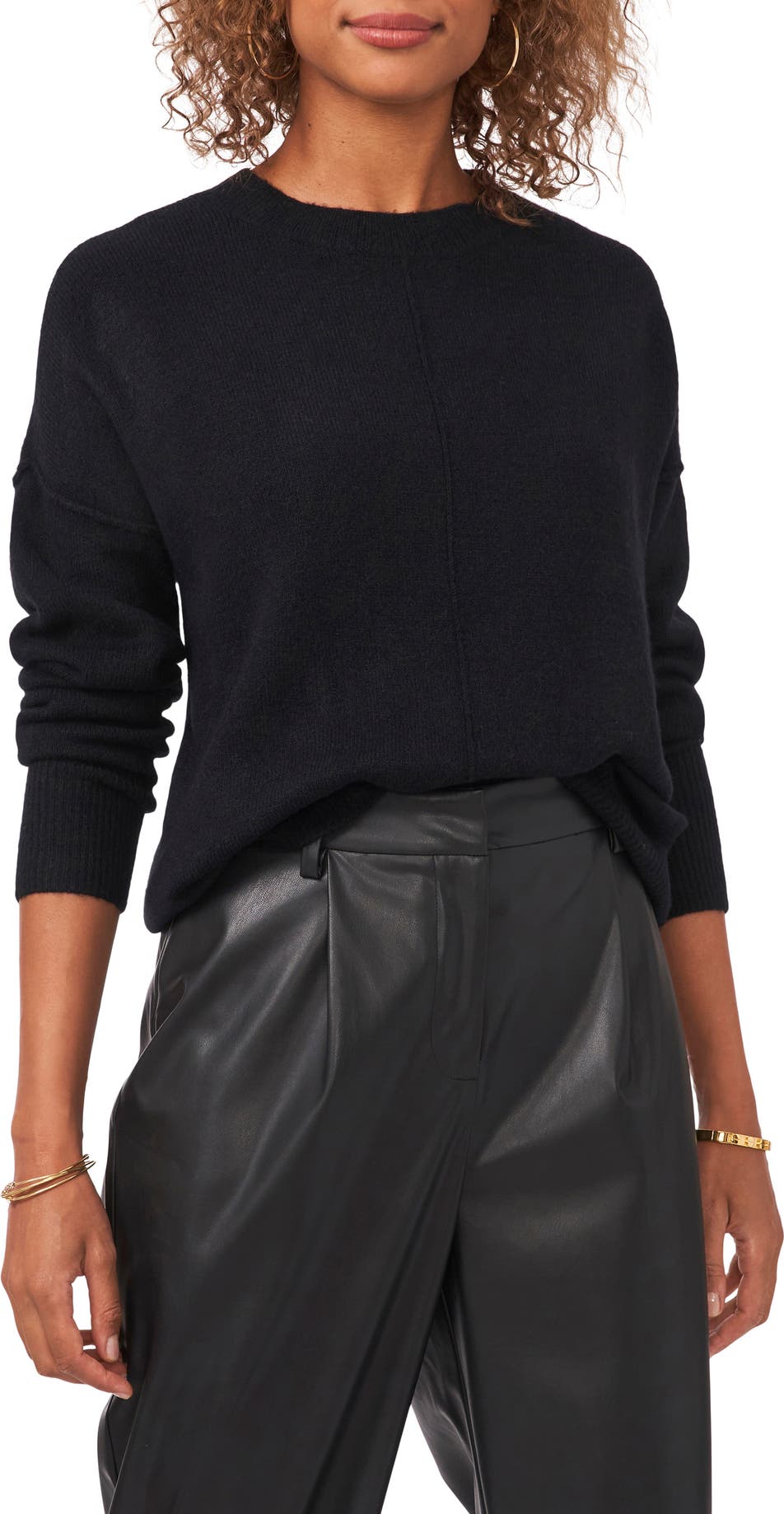 Exposed Seam Crewneck Sweater