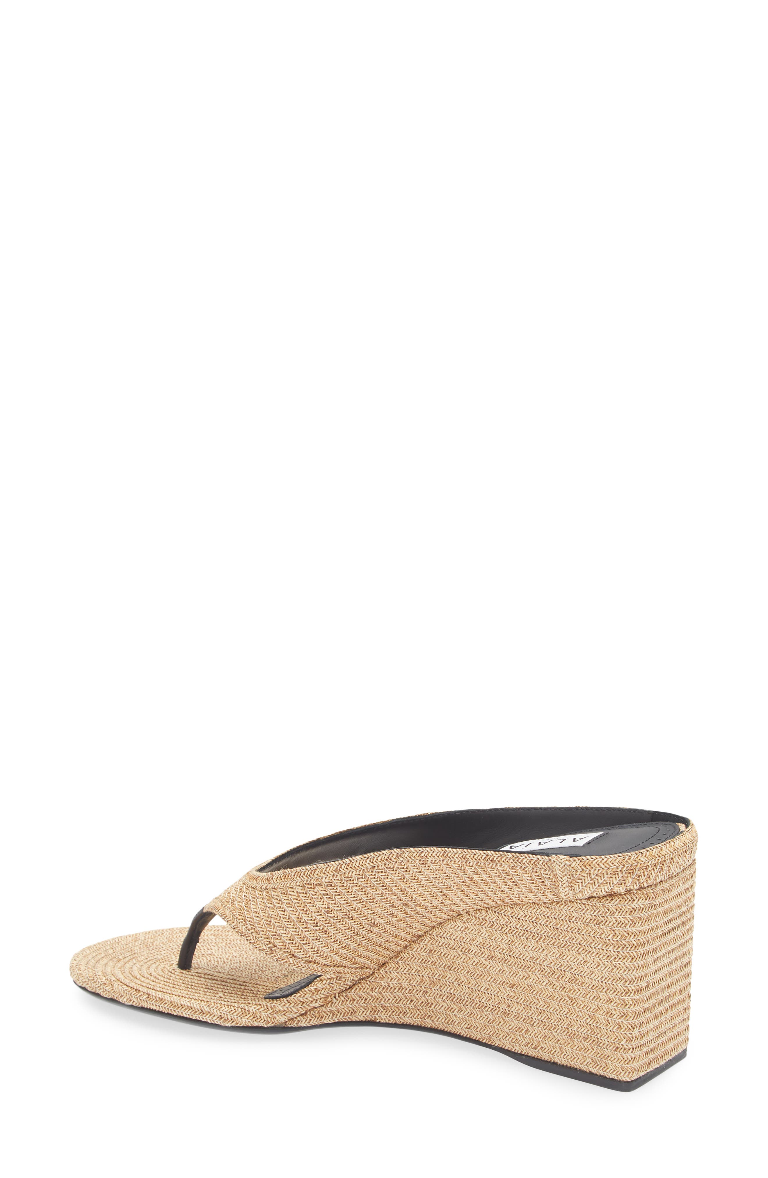 Alaïa Cube Wedge Sandal, Alternate, color, 