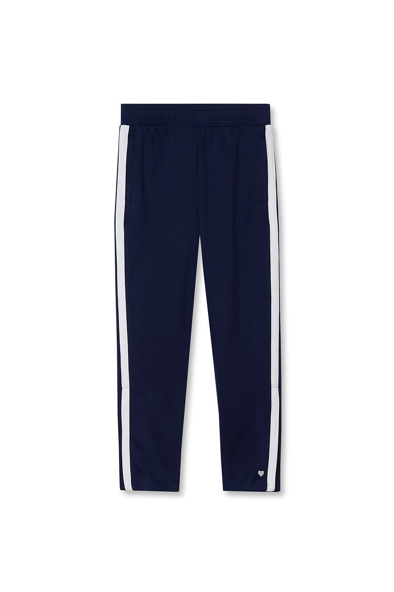 Girls Tapered Leg Track Pants, Main, color, Navy