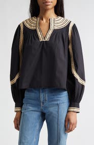 Ulla Johnson Laurenza Long Sleeve Top