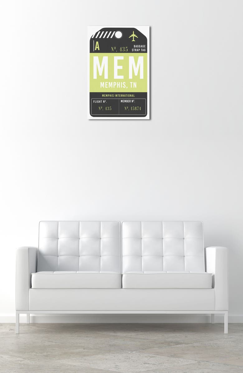 Oliver Gal Memphis Luggage Tag Wall Art, Alternate, color,