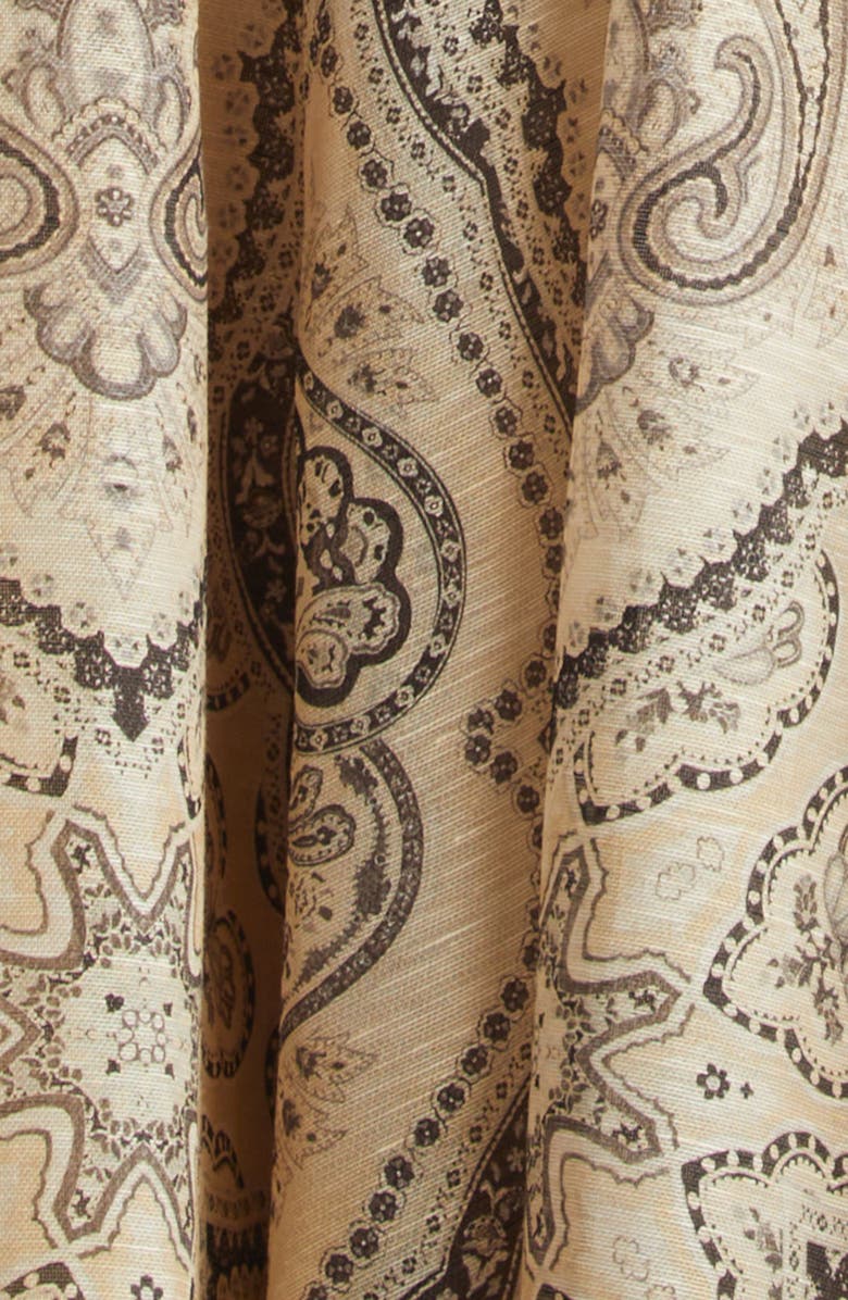 Zimmermann Kindred Spirit Luna Paisley Print Twist Linen & Silk Midi Dress, Alternate, color, Cream Perla Paisley