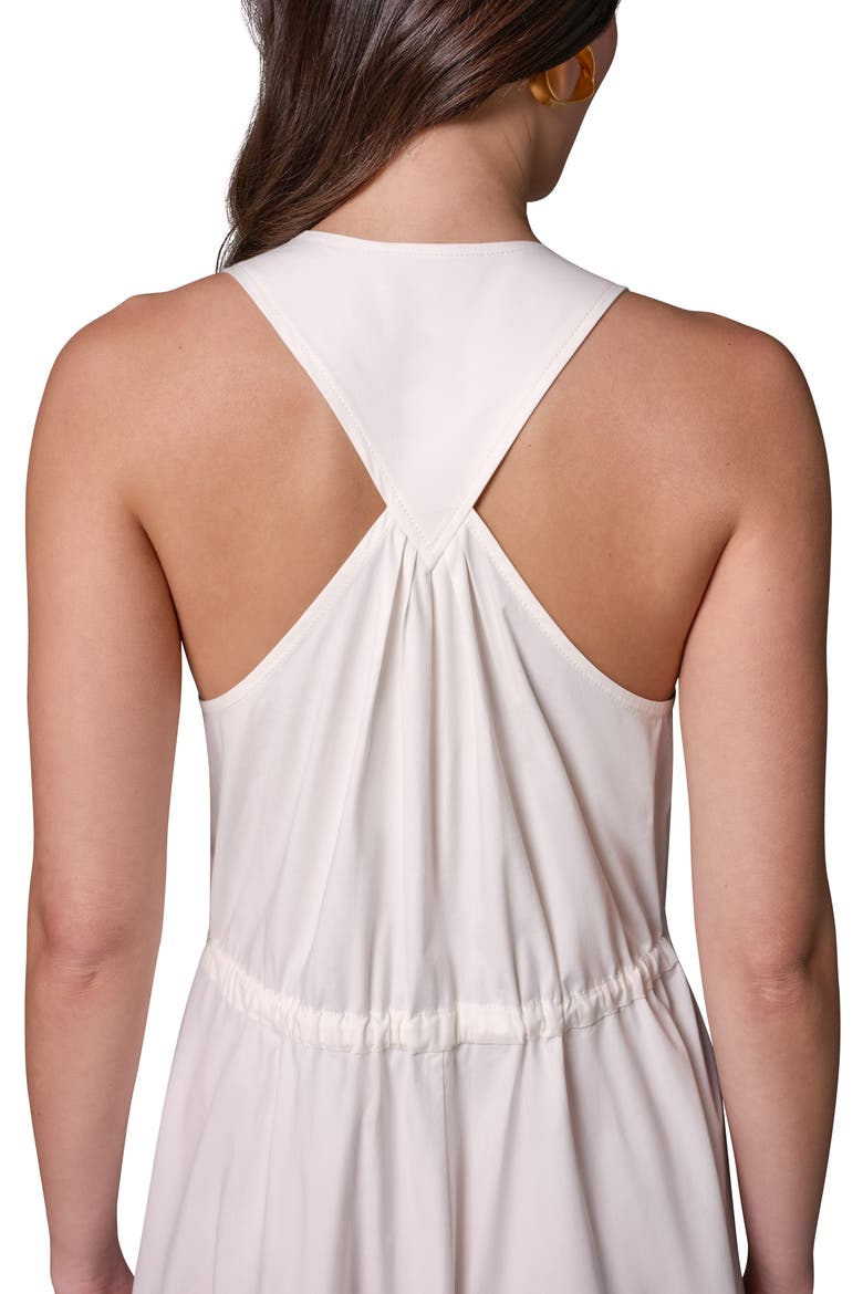 Stretch Poplin Maxi Dress, Alternate, color, CREAM