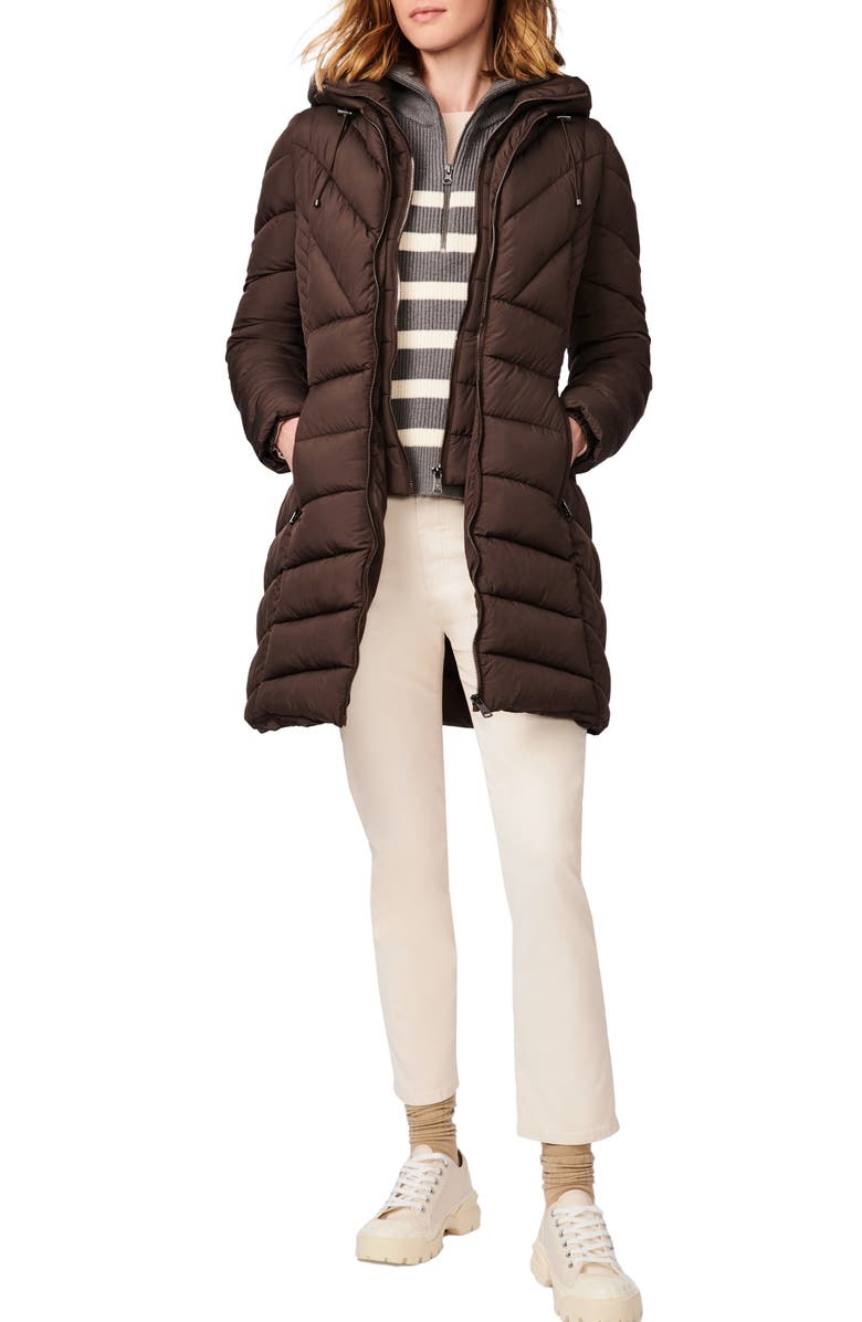Bernardo Hooded Walker Coat, Alternate, color,