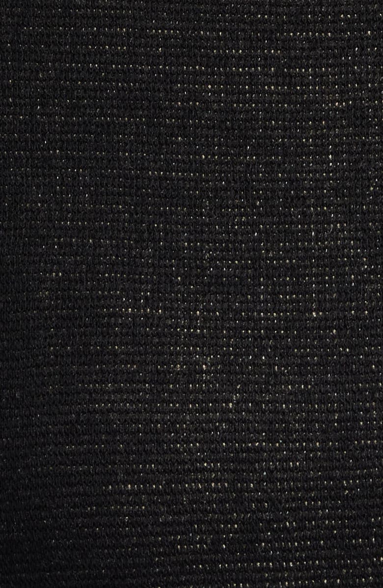 Anne Klein Mock Neck Jacquard Sweater, Alternate, color, Anne Black Multi